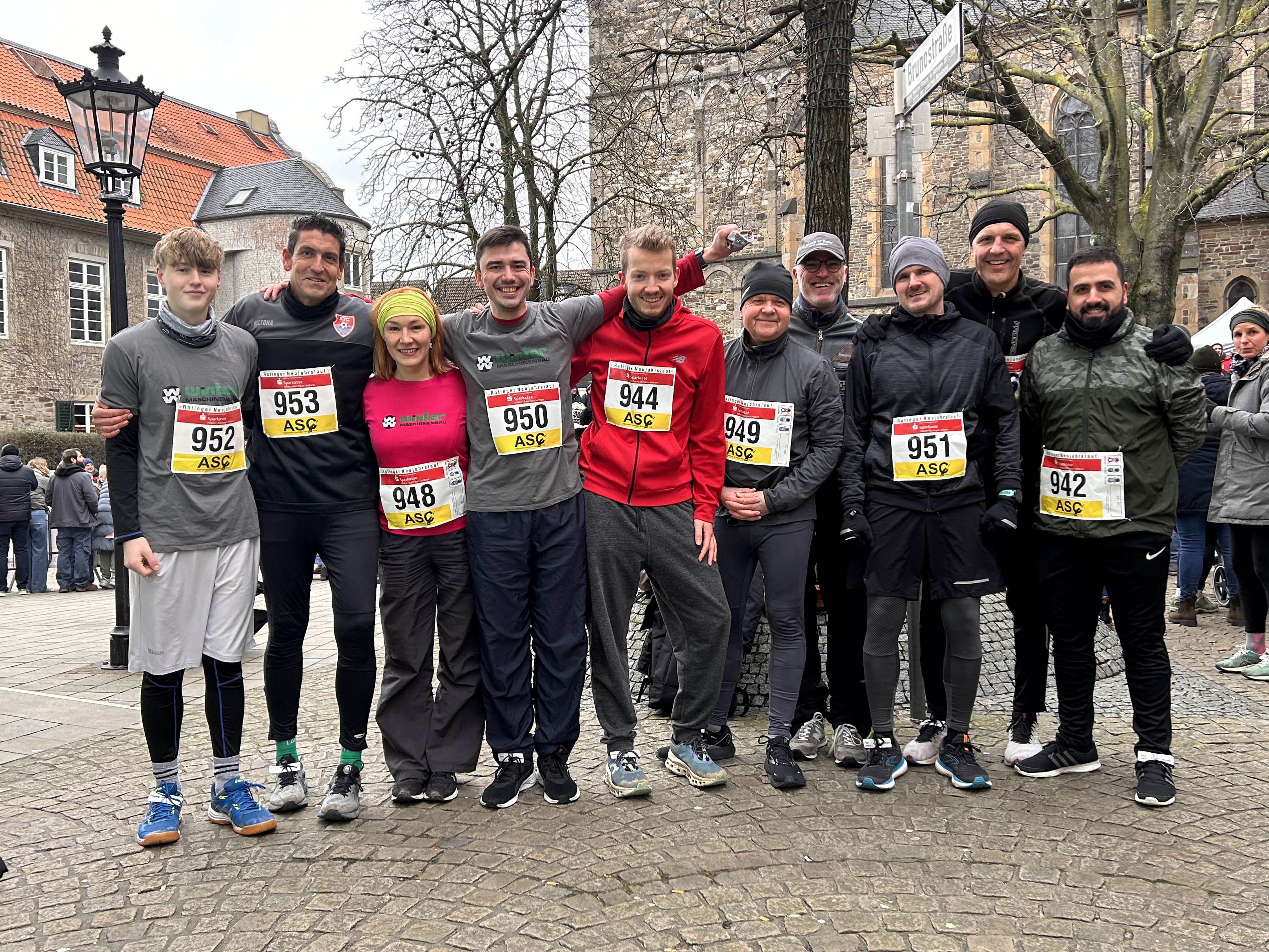 Team WINTER at the 44th Ratingen New Year's Run